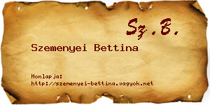 Szemenyei Bettina névjegykártya